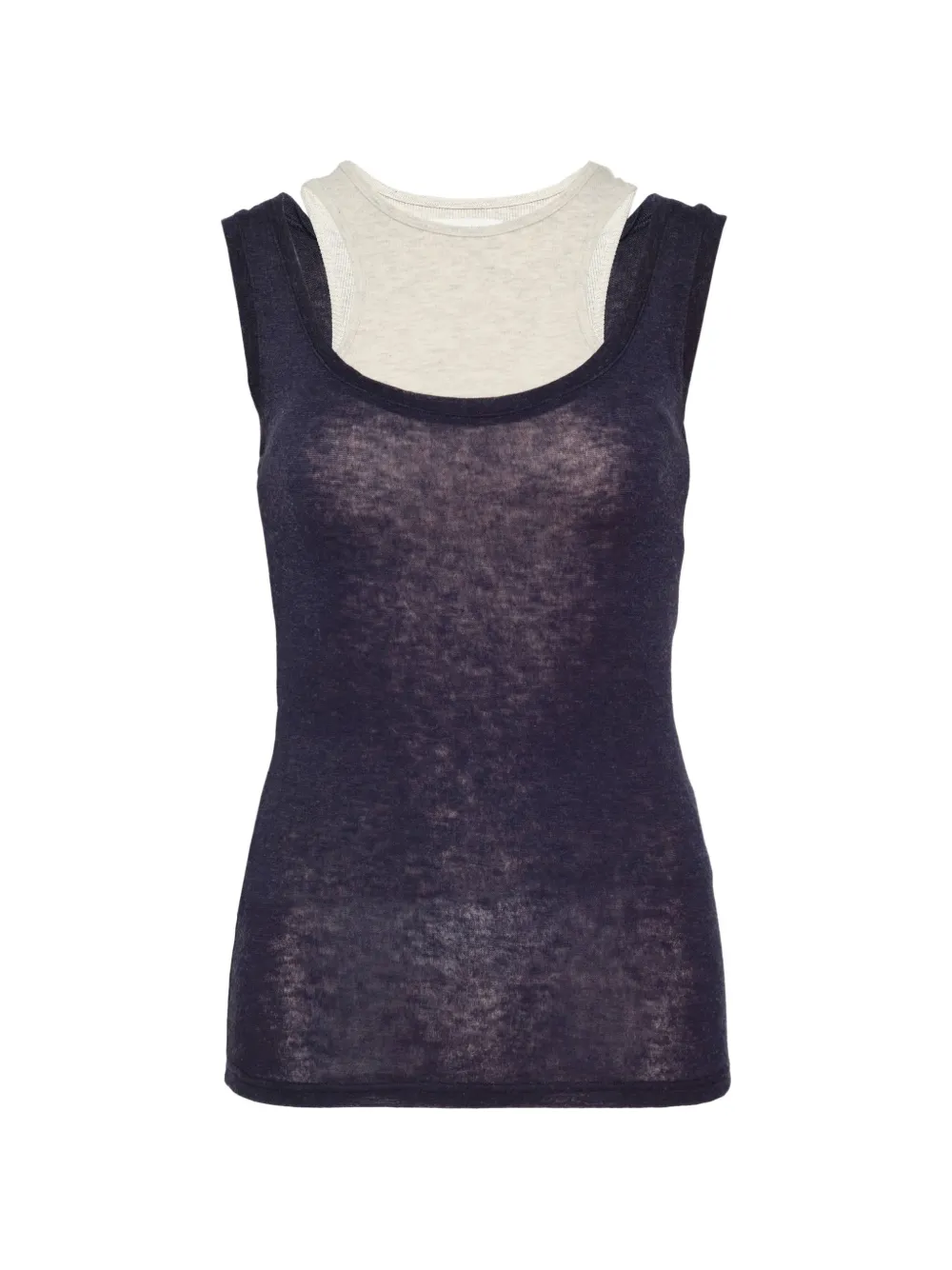 GLOWNY Top a strati - Blu