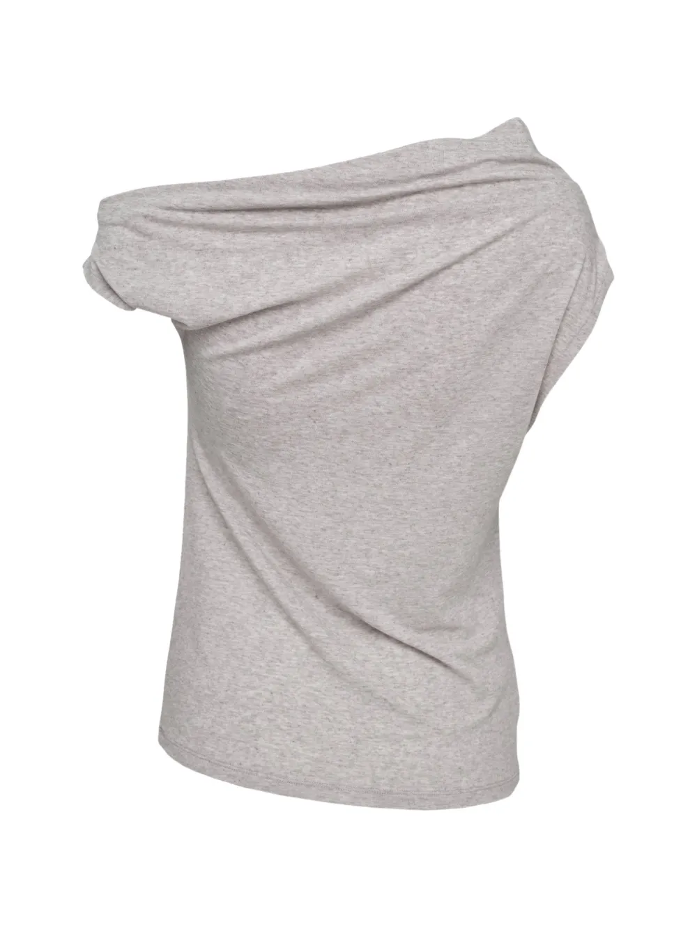 GLOWNY Tilt draped asymmetric T-shirt