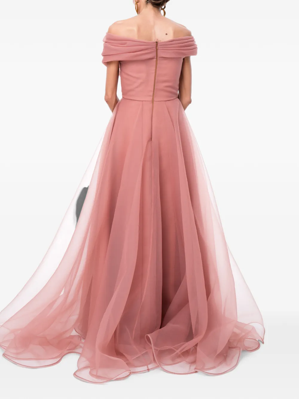 Ana Radu Maxi-jurk met ruches Roze