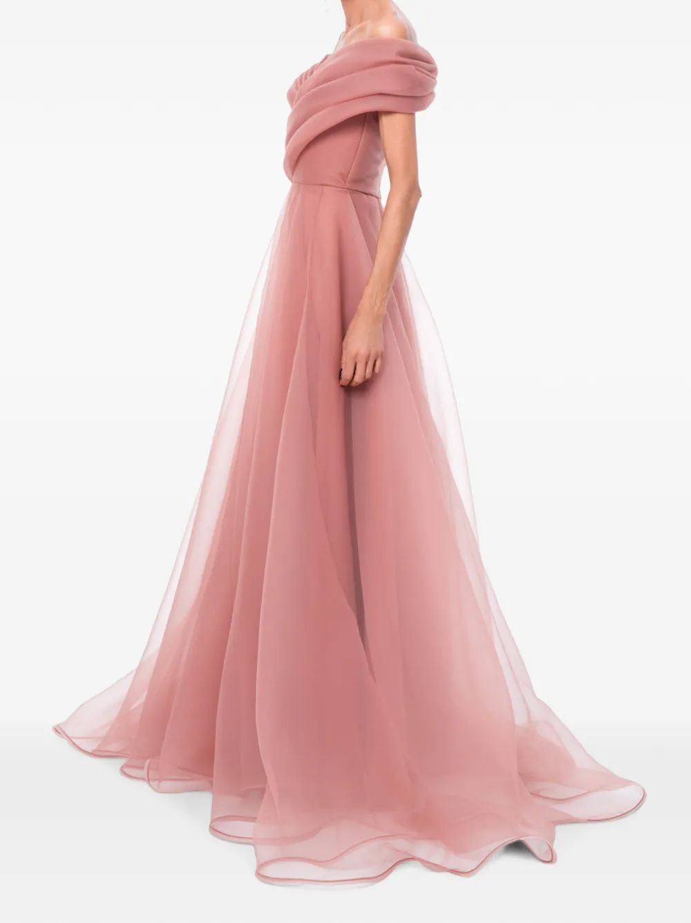 Ana Radu Maxi-jurk met ruches Roze