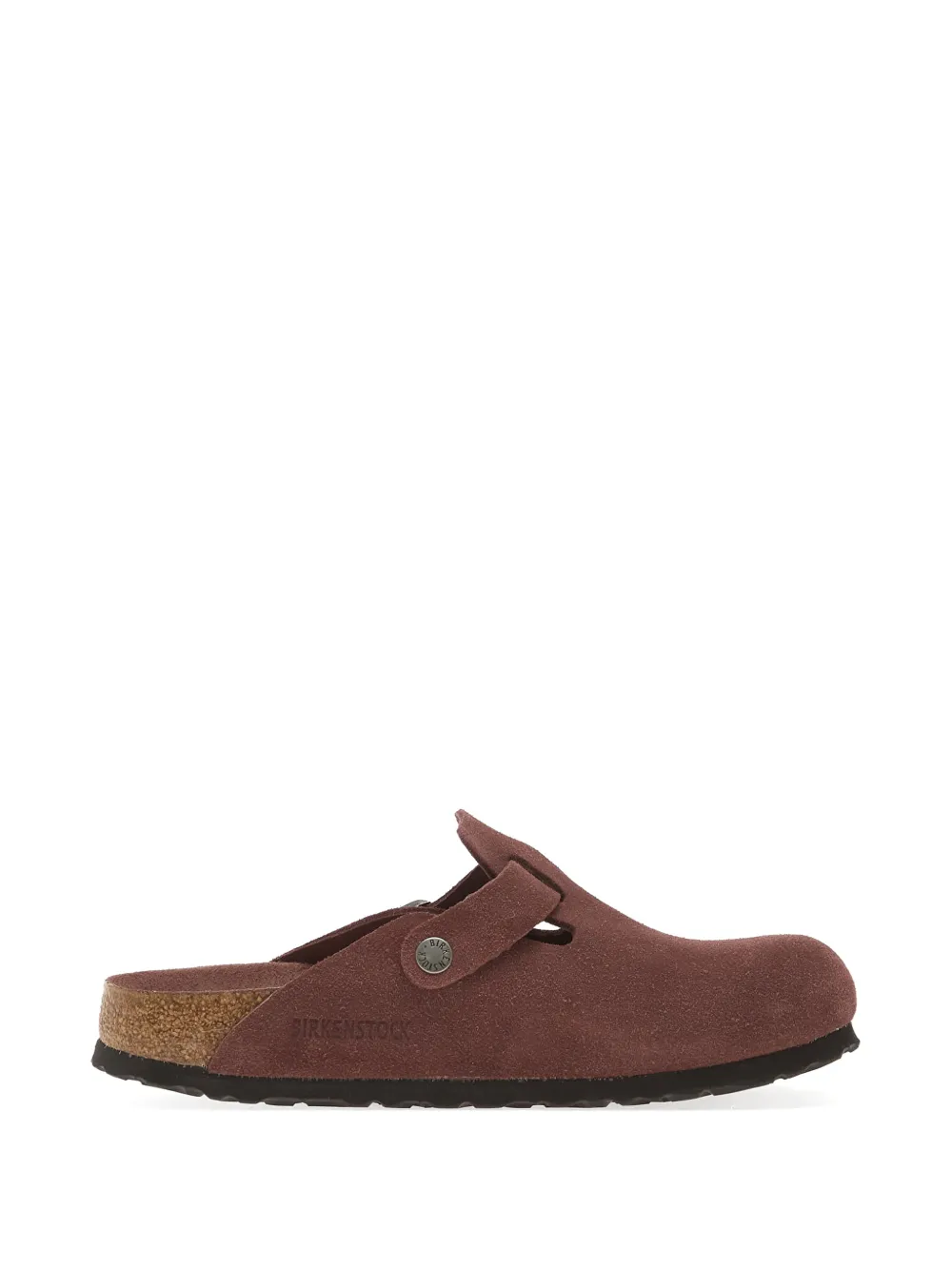 Birkenstock Boston Buckle-fastening Mules In Brown