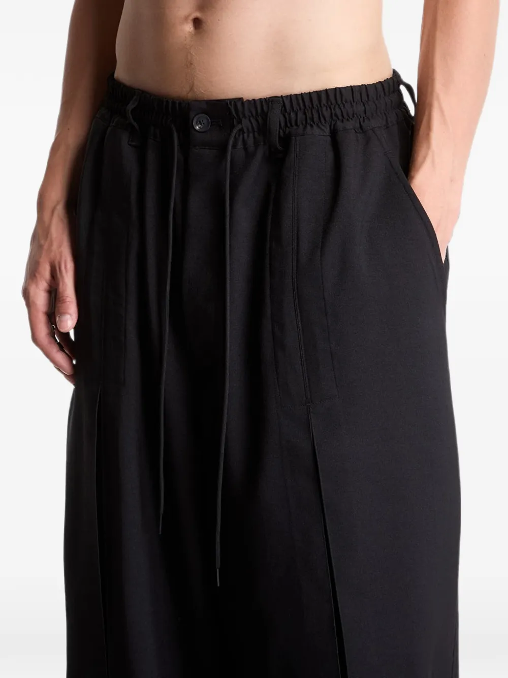 Y-3 Sport Uniform box plooibroek Zwart