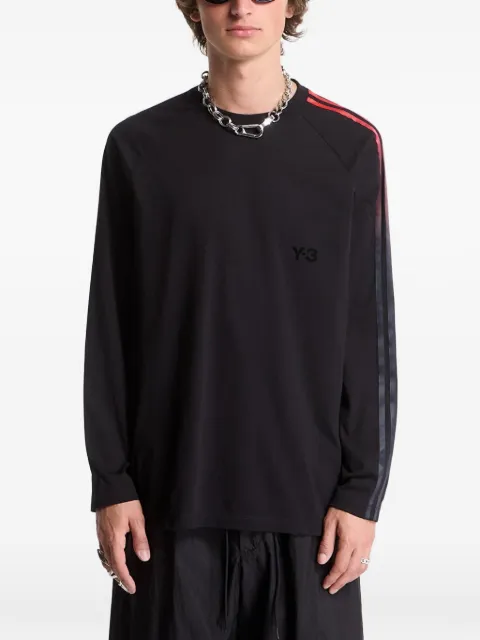 Y-3 camiseta con rayas degradadas de manga larga
