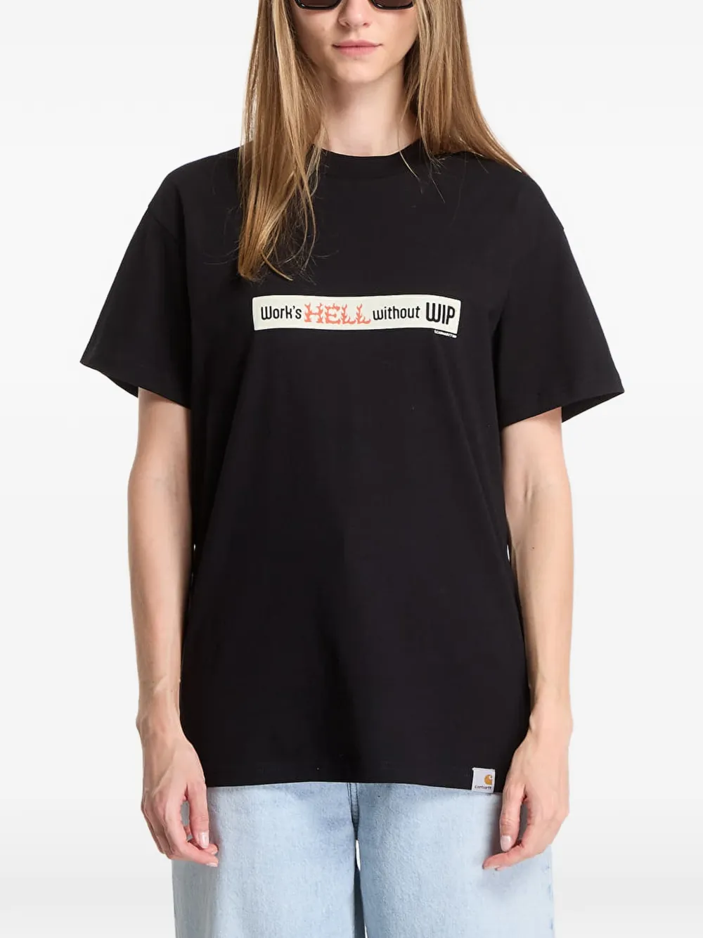 Carhartt WIP Bumper Stickers T-shirt Zwart