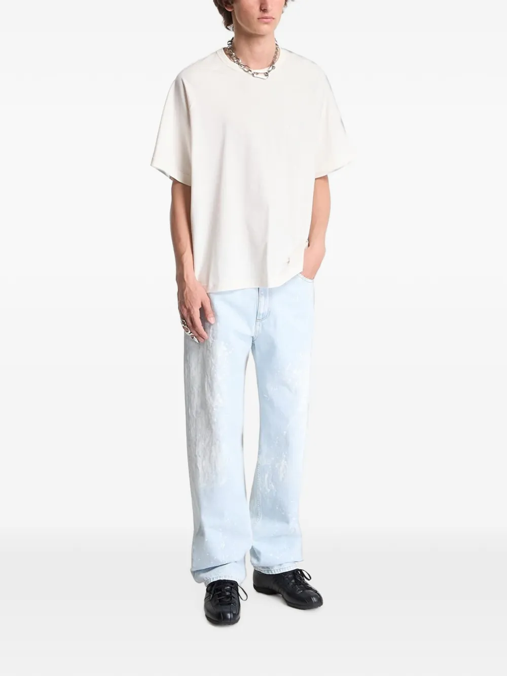 Y-3 Boxy T-shirt met korte mouwen Wit