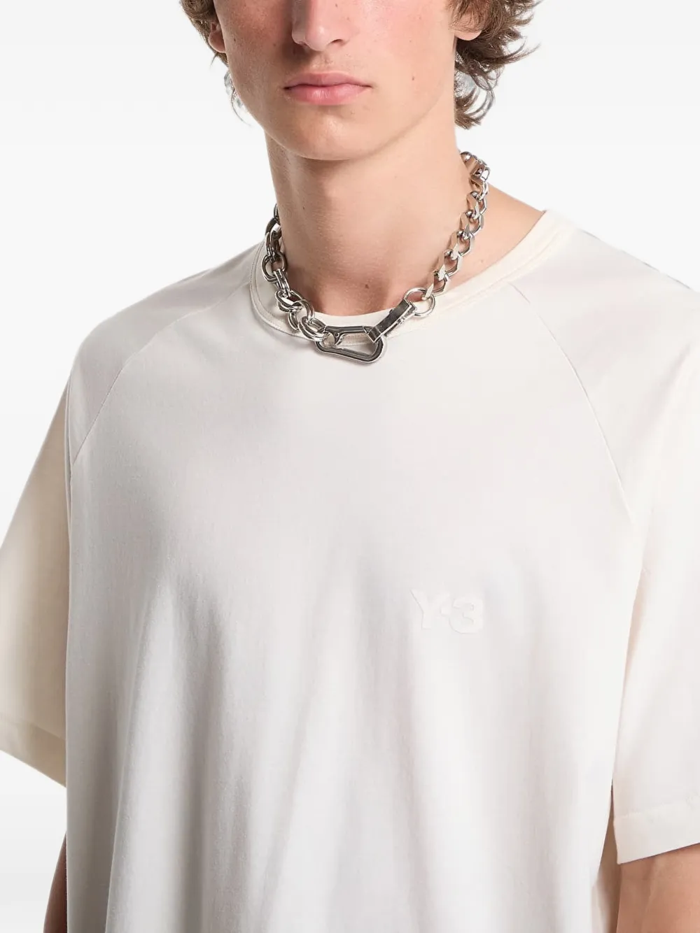 Y-3 Boxy T-shirt met korte mouwen Wit