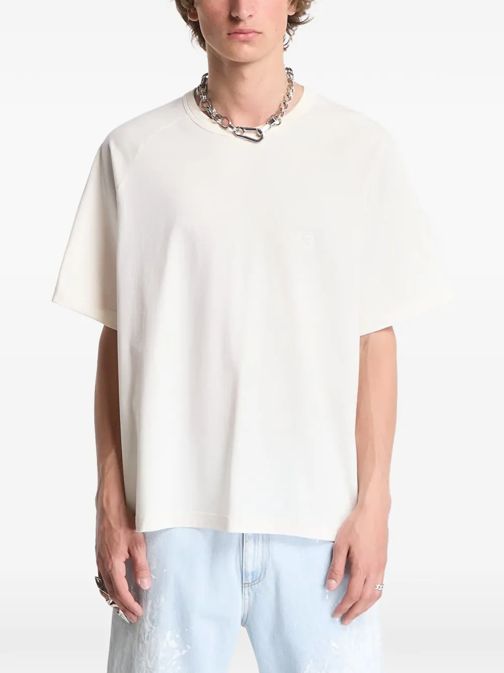 Y-3 Boxy T-shirt met korte mouwen Wit