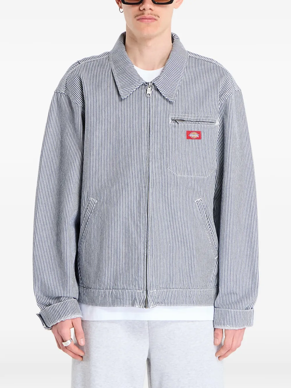 Dickies Logo-patch Jacket In White