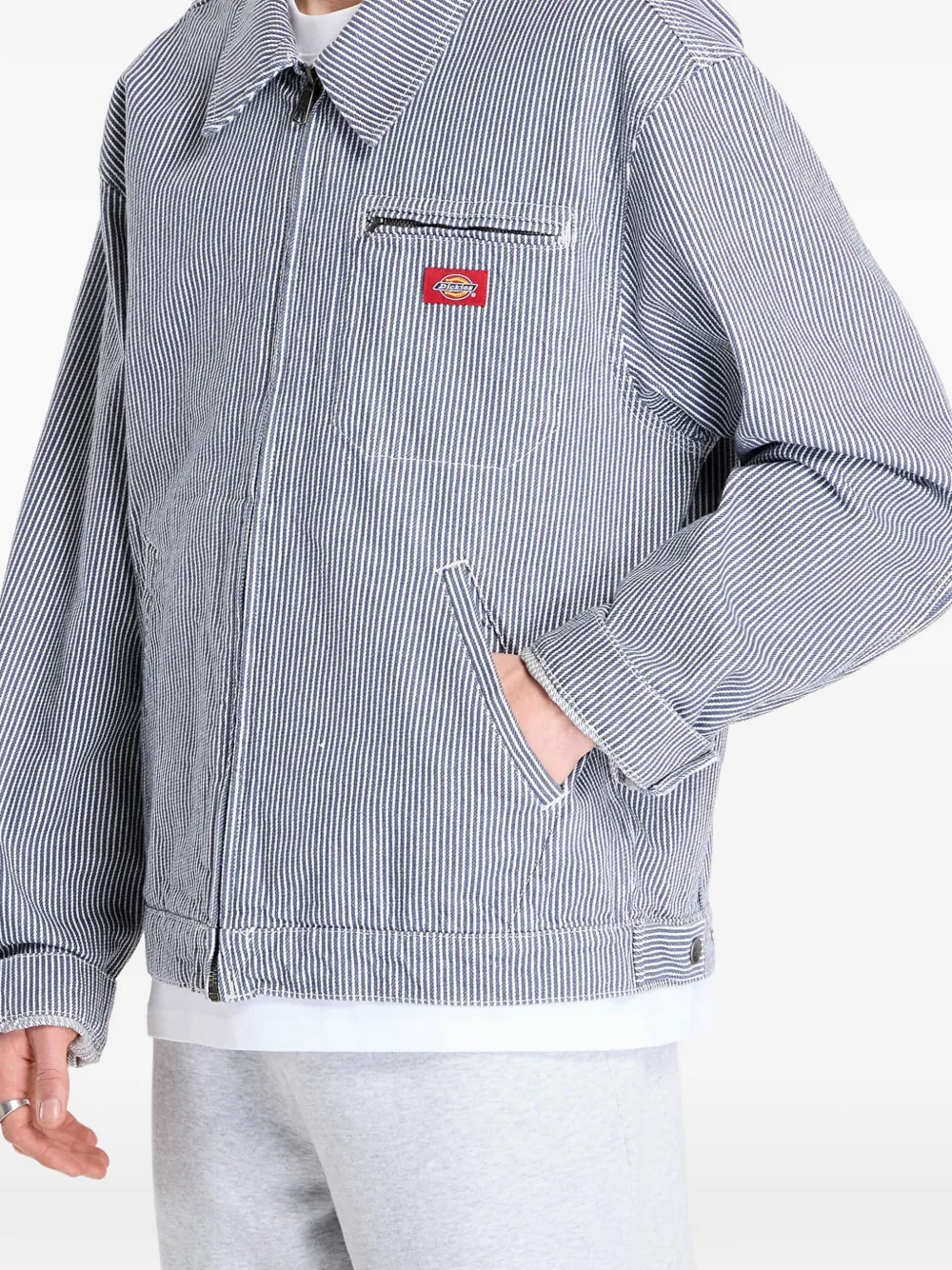 Dickies Logo-patch Jacket In White