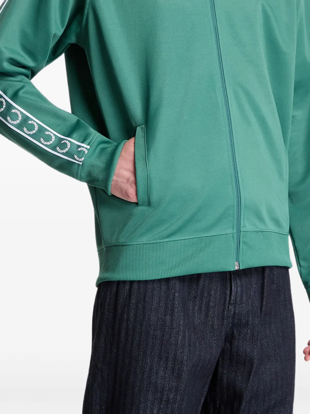 Fred Perry Sweater met logo Groen