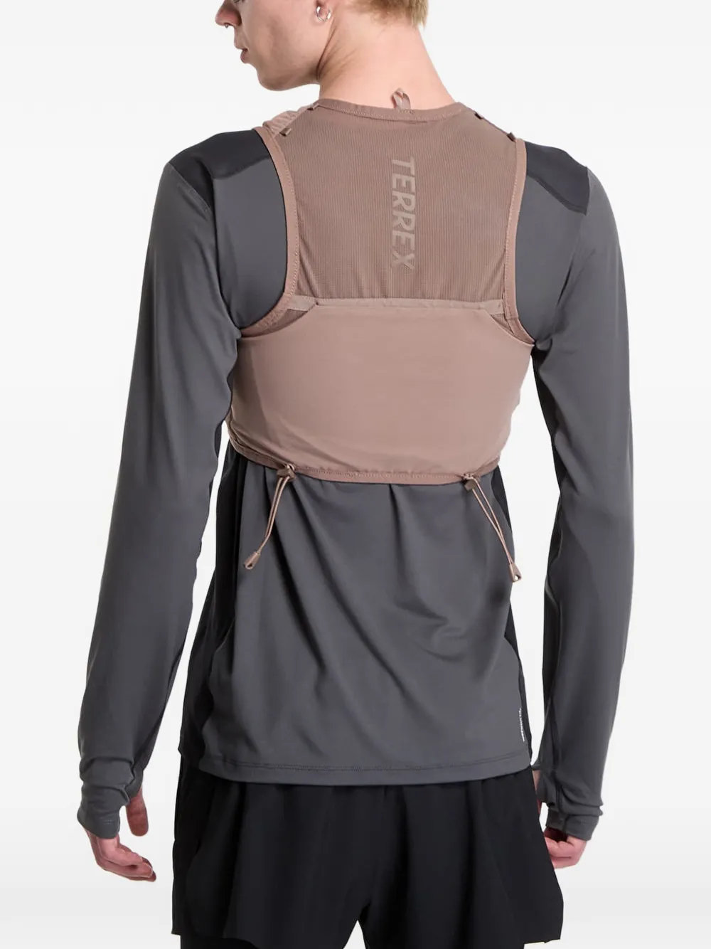 adidas Terrex Xperior mesh-panel vest Bruin
