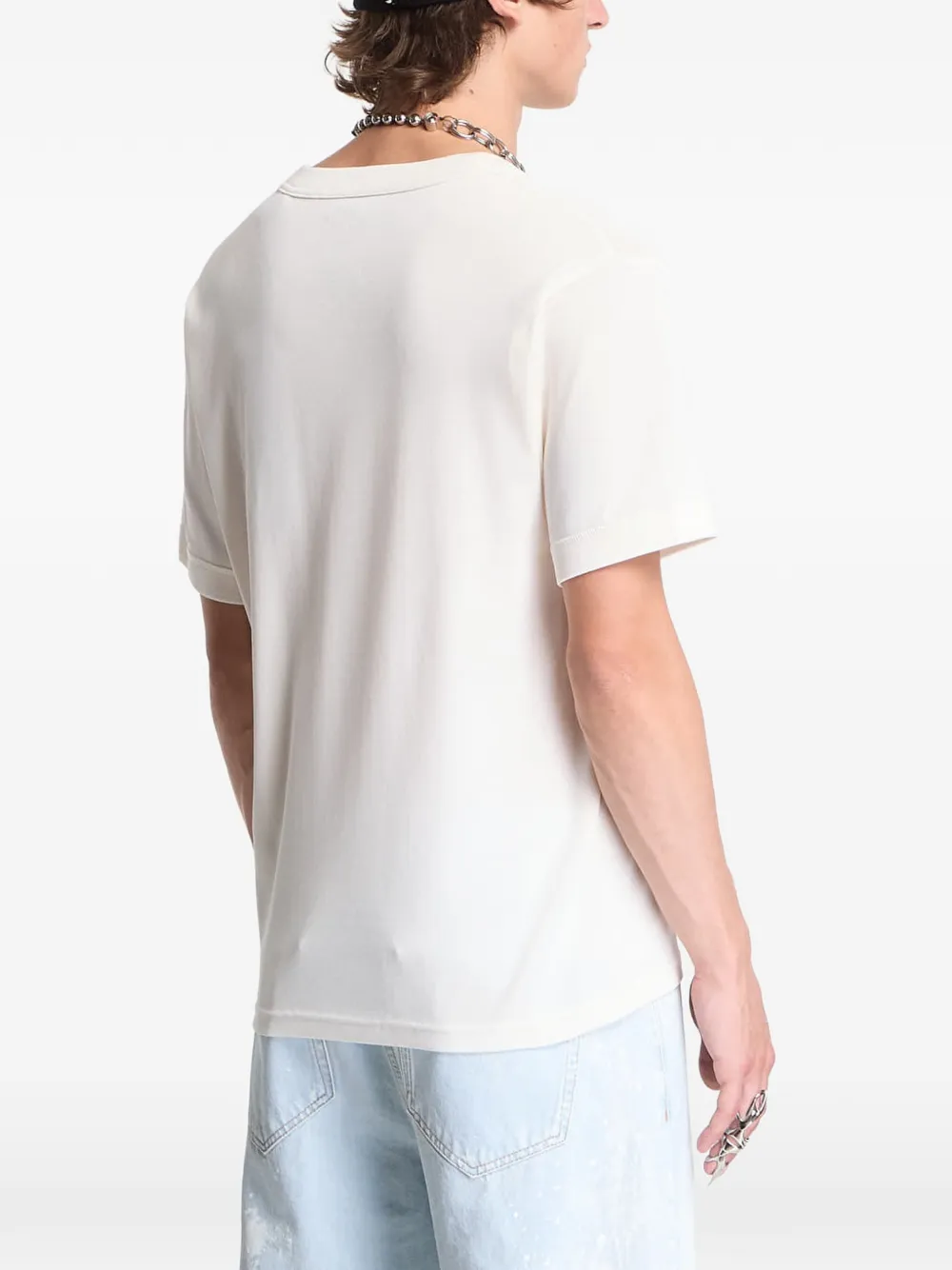 Y-3 T-shirt met logoprint Wit