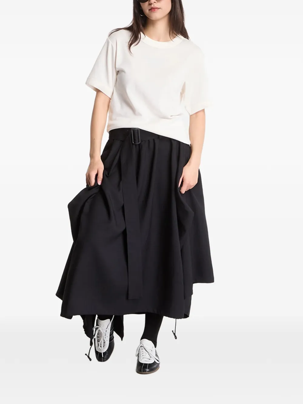 Y-3 T-shirt met logoprint Wit
