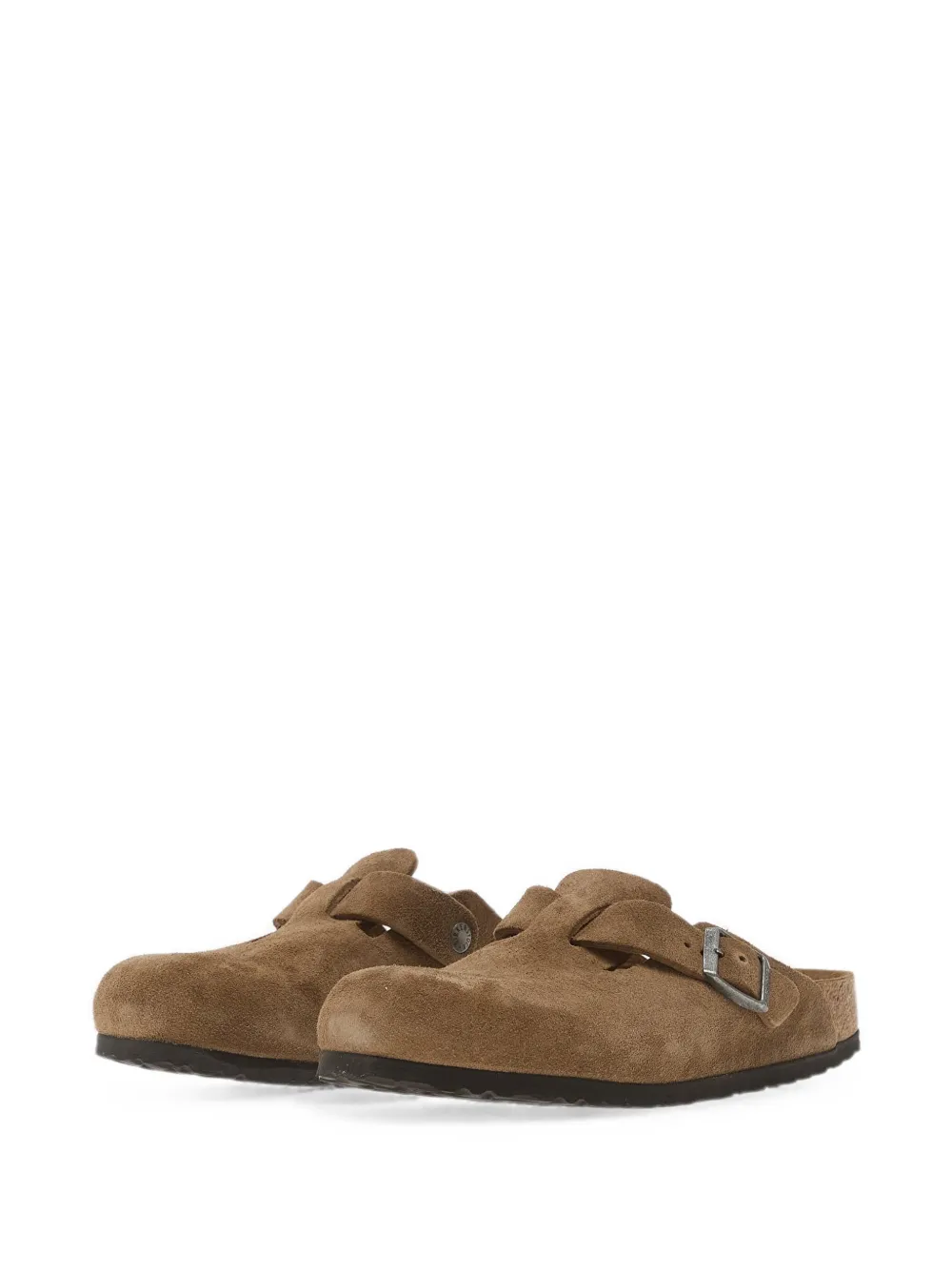 Birkenstock Boston loafers met gesp Bruin