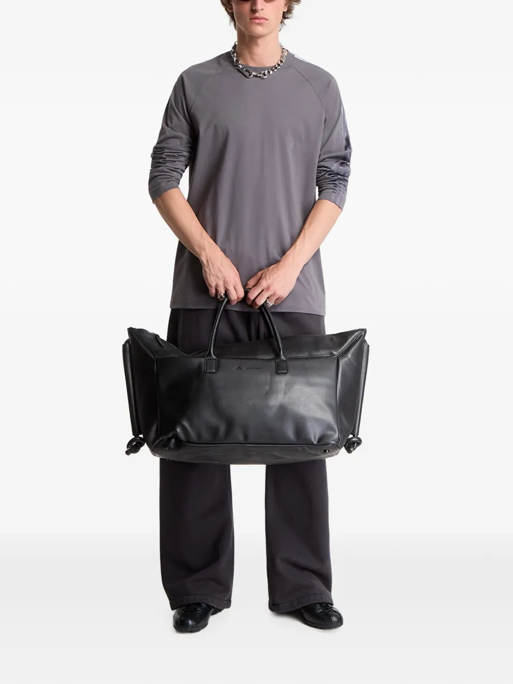 Y-3 T-shirt met raglan mouwen Grijs