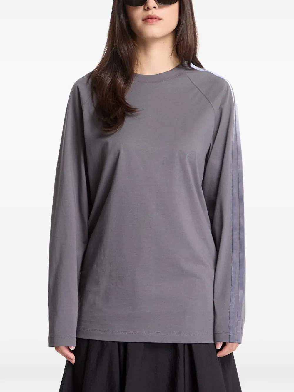 Y-3 T-shirt met raglan mouwen Grijs