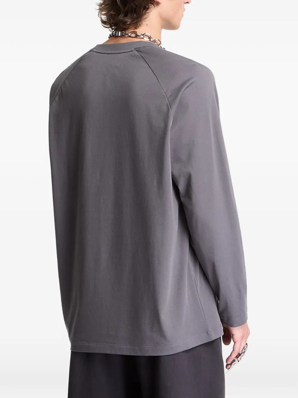 Y-3 T-shirt met raglan mouwen Grijs
