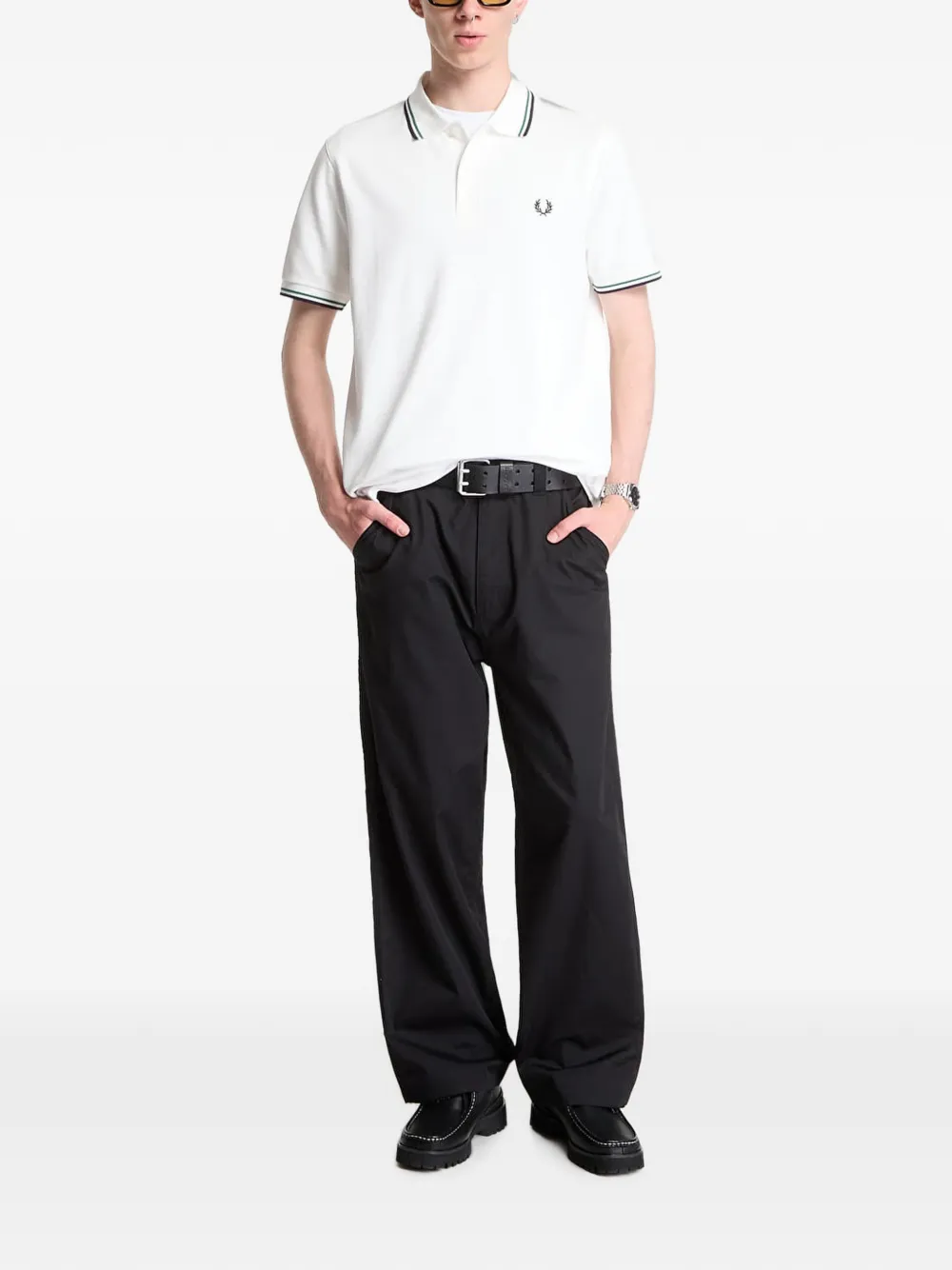 Fred Perry M3600 poloshirt Wit