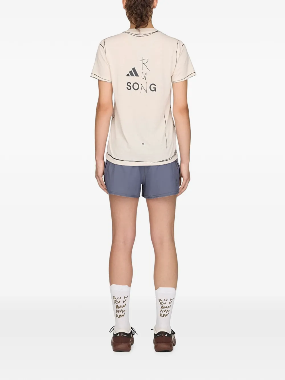 adidas x Song for the Mute logo-print running shorts Grijs