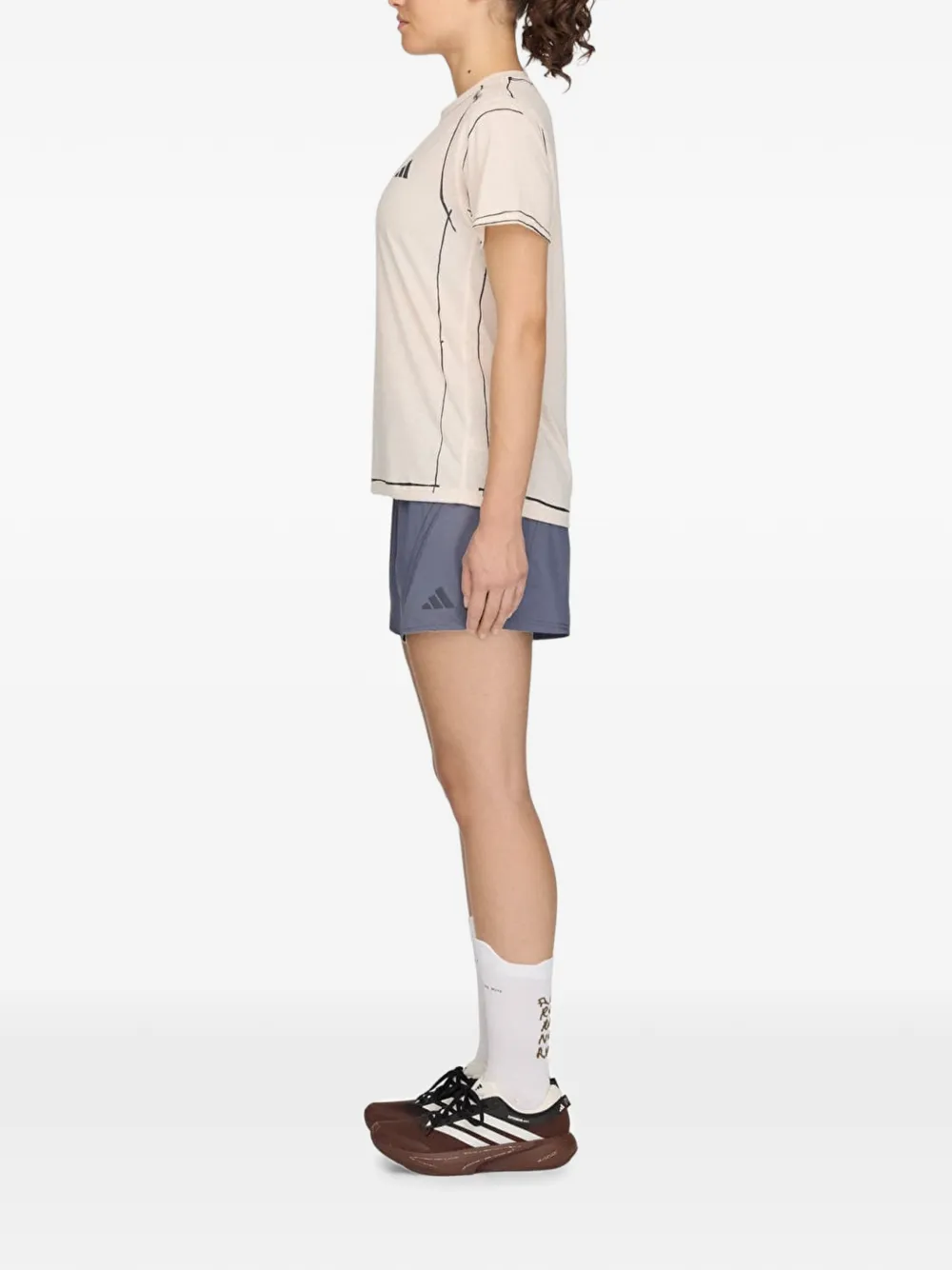adidas x Song for the Mute logo-print running shorts Grijs