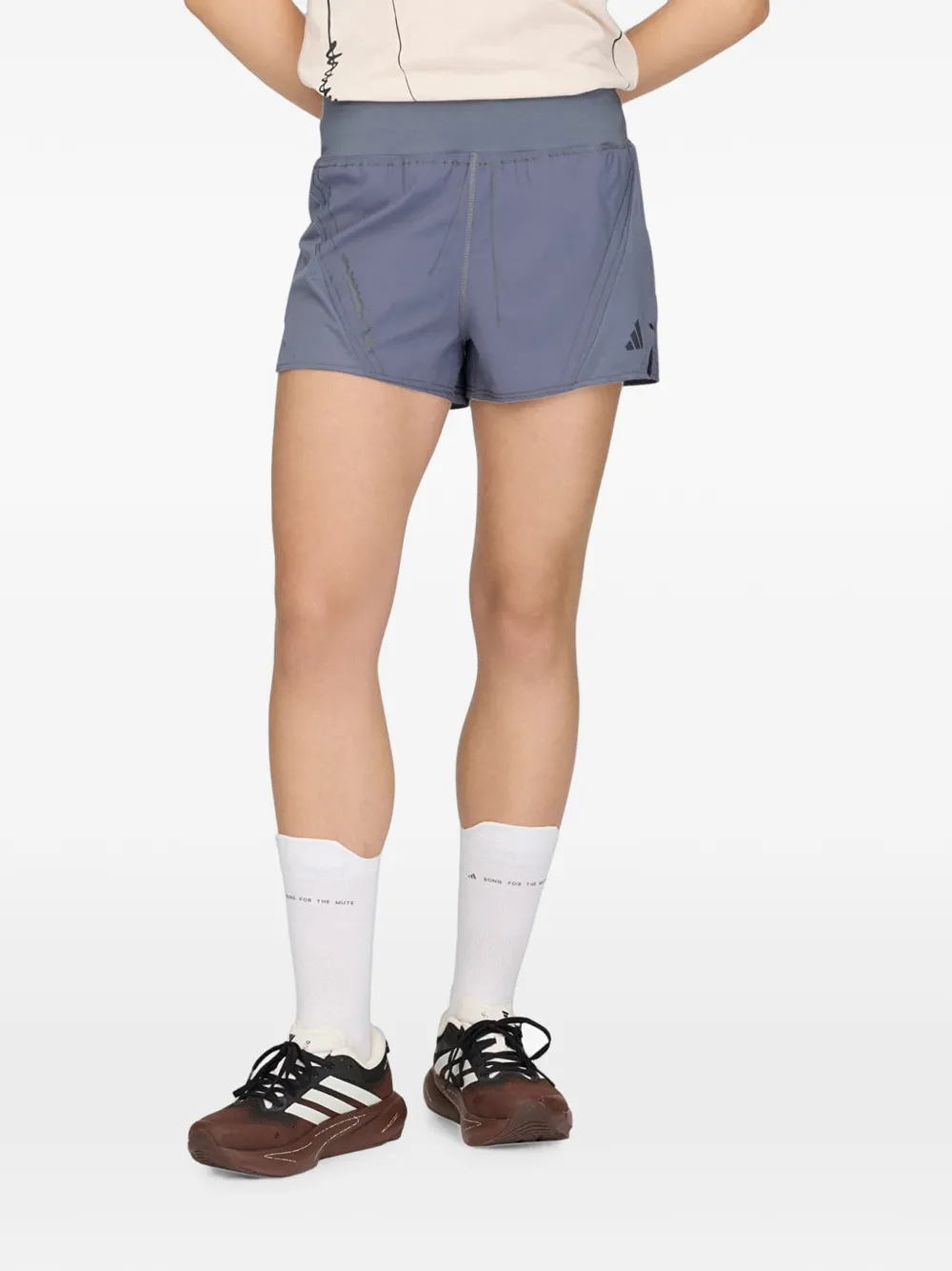 adidas x Song for the Mute logo-print running shorts Grijs