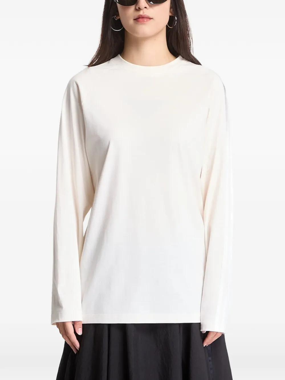Y-3 T-shirt met logoprint Beige
