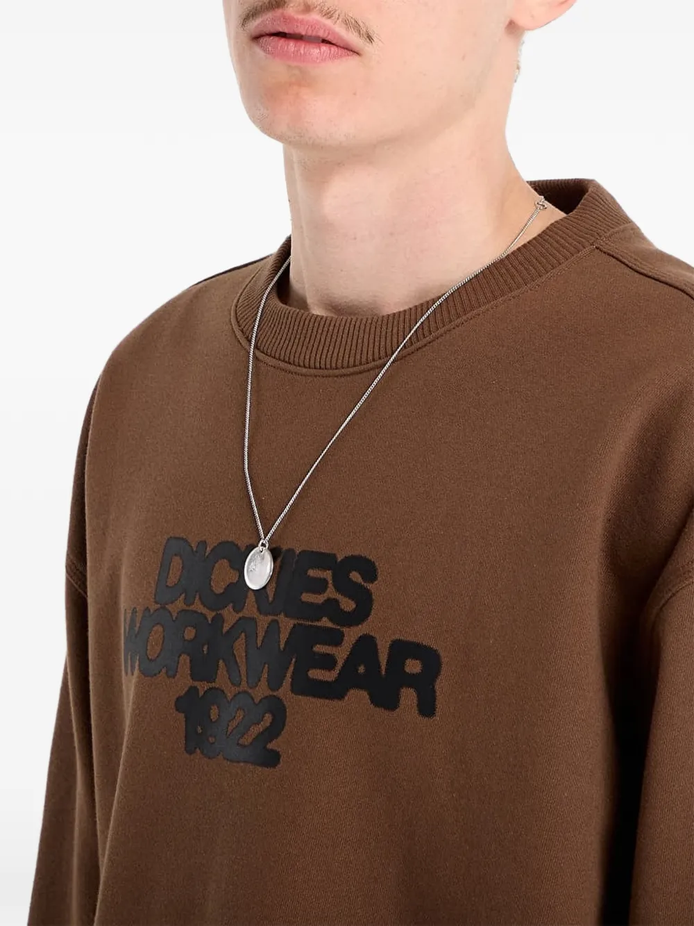 DICKIES Torrey sweater met logoprint Bruin