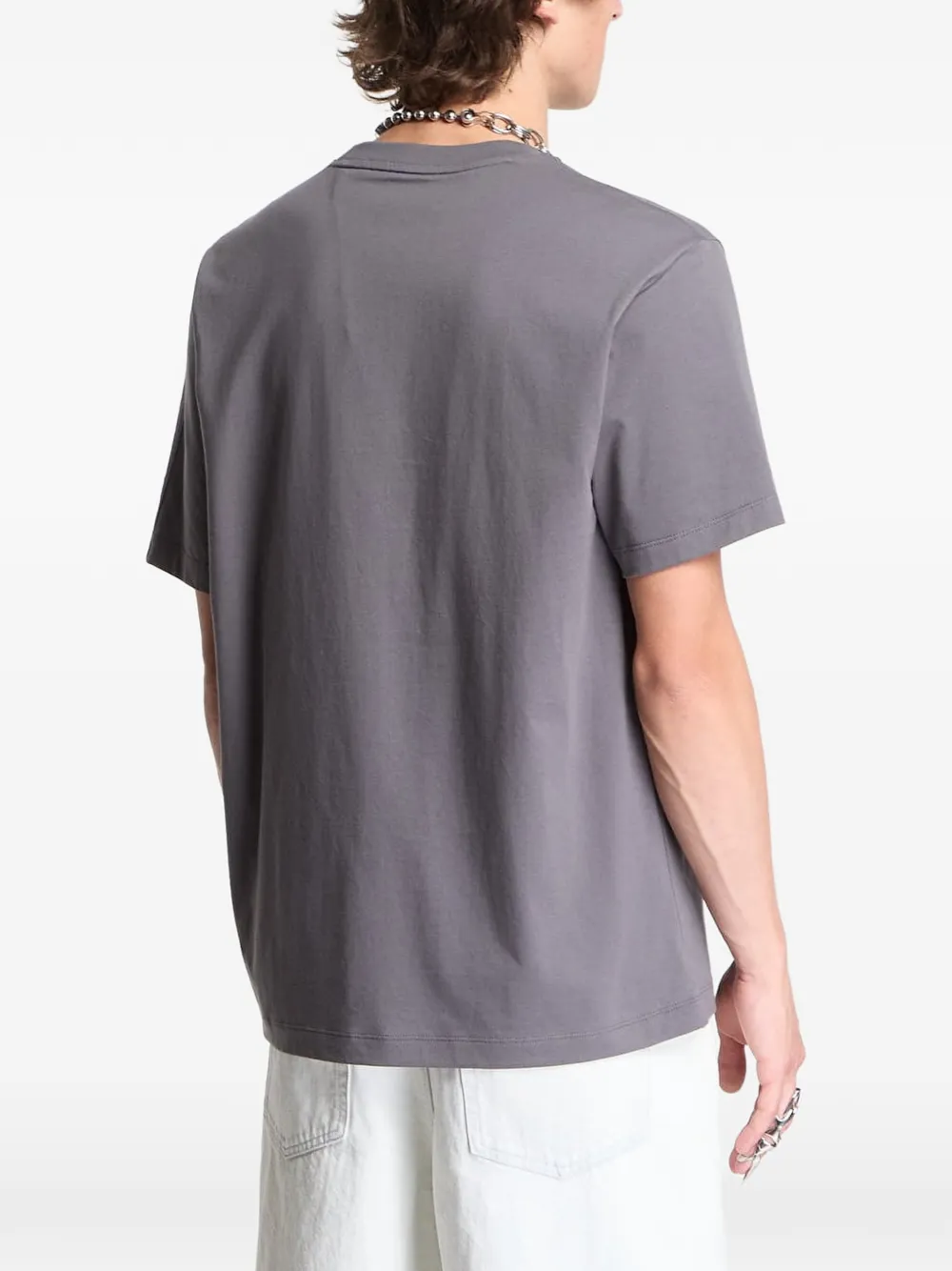 Y-3 T-shirt met zijstreep Grijs