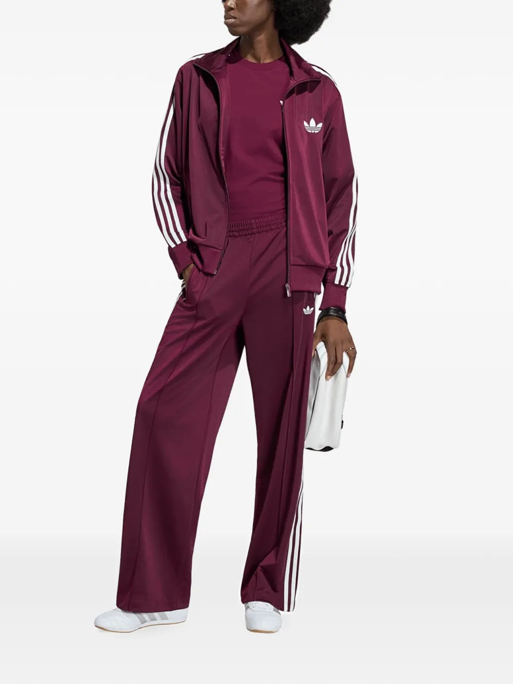 adidas Firebird logo-embroidered sweatshirt Rood