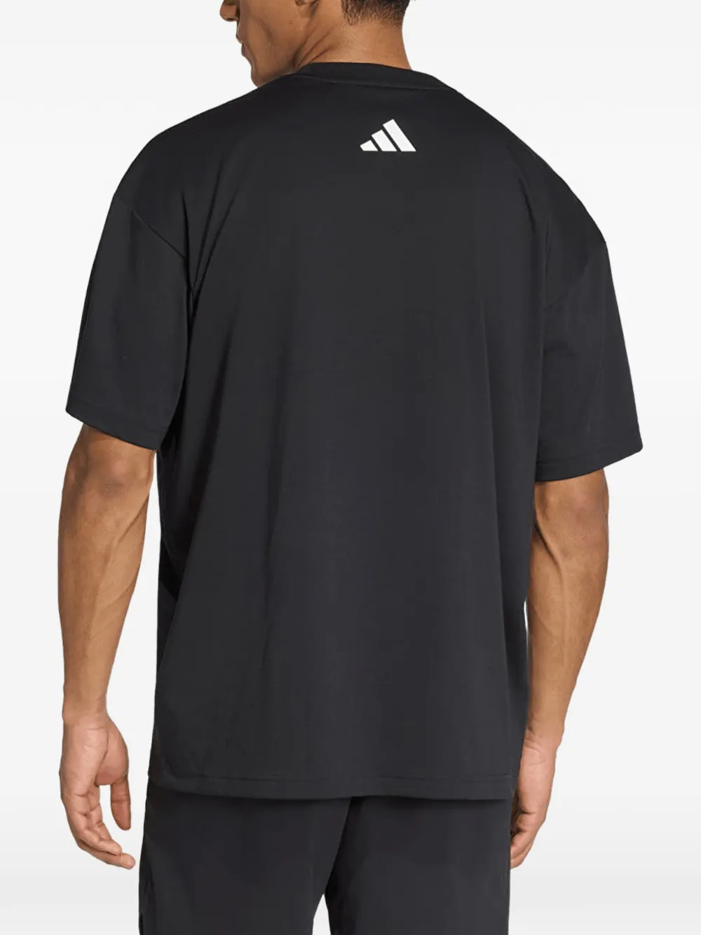 adidas graphic-print T-shirt Zwart