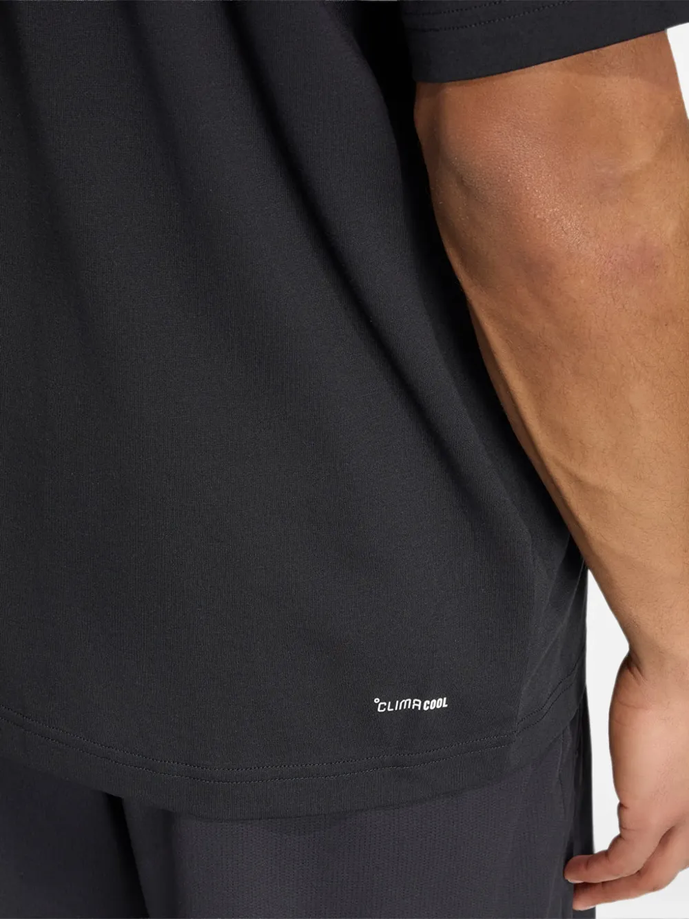 adidas graphic-print T-shirt Zwart