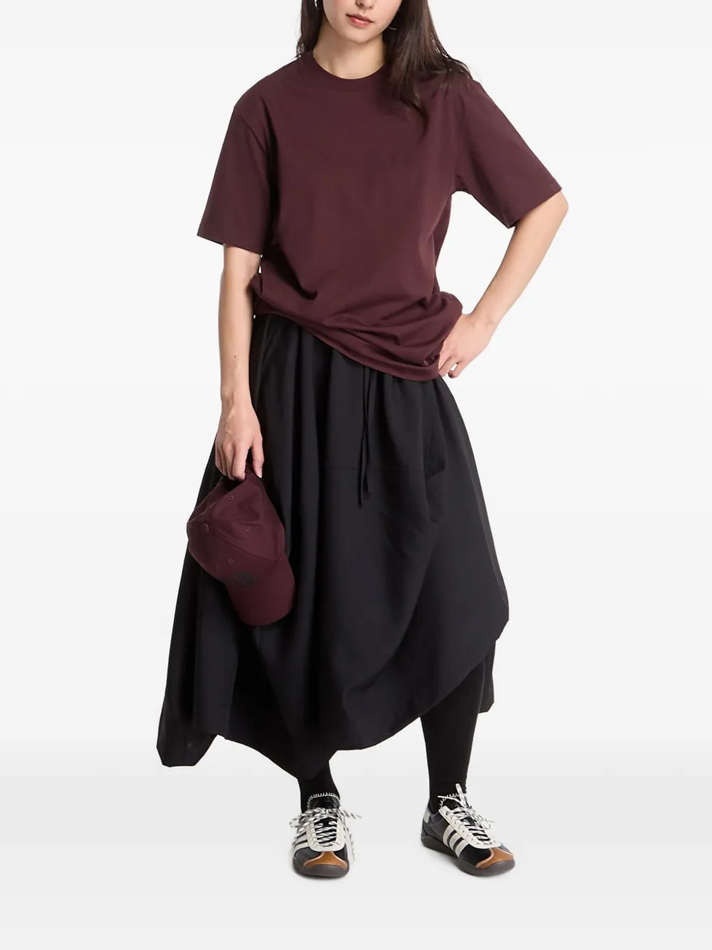 Y-3 T-shirt met logoprint Rood