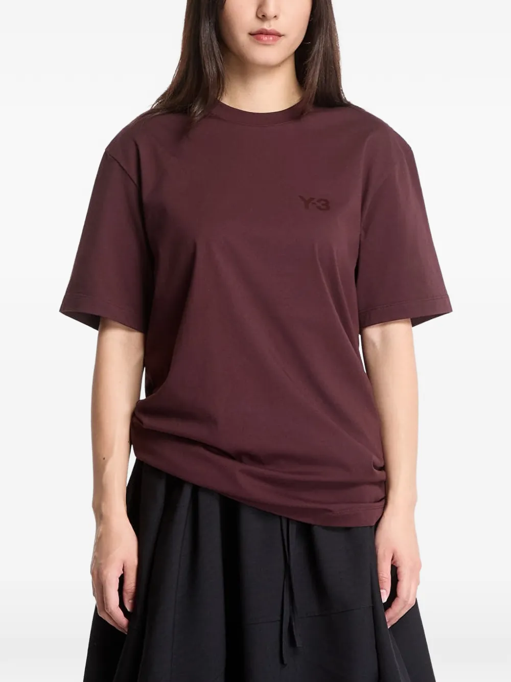 Y-3 T-shirt met logoprint Rood