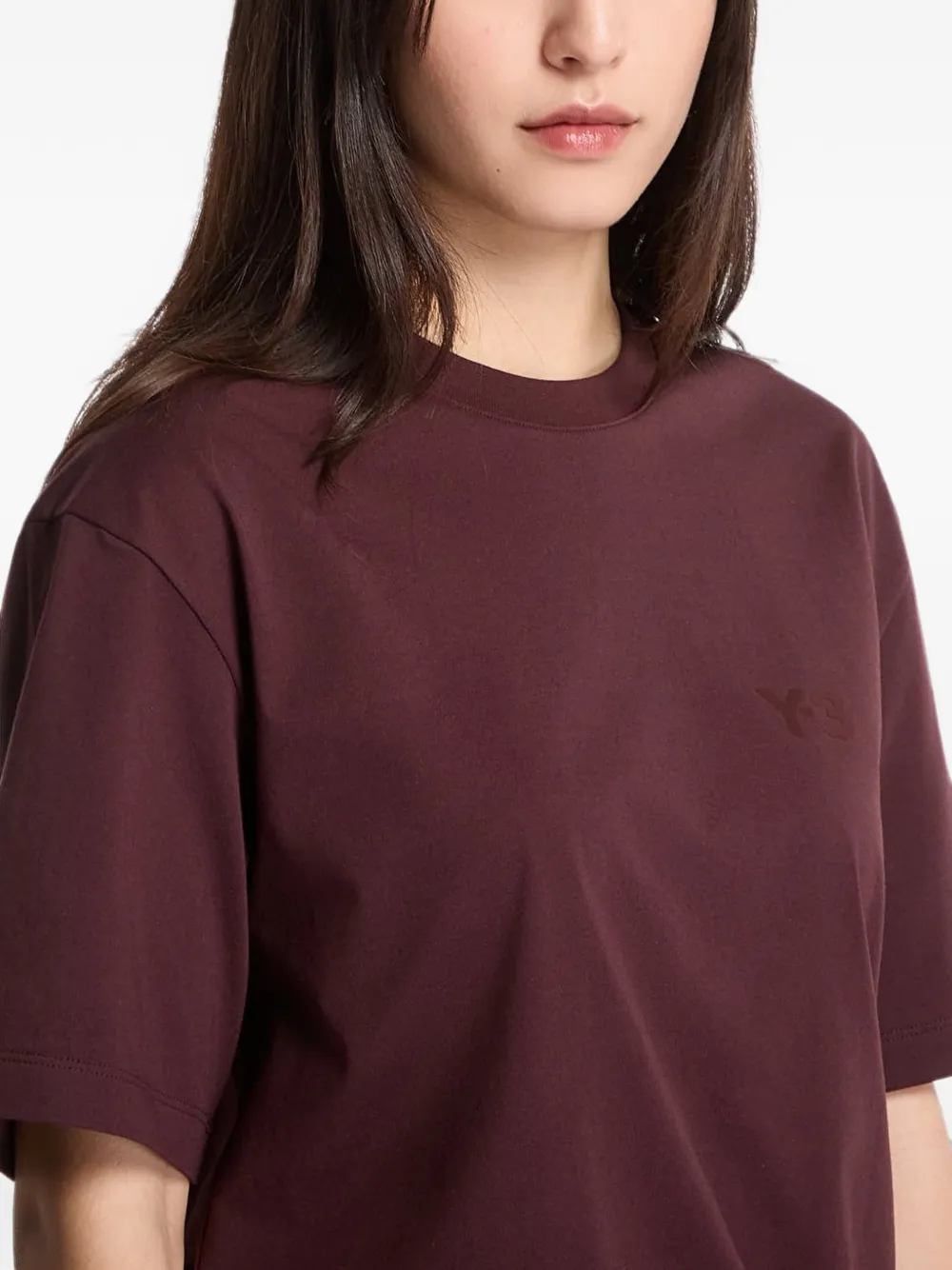 Y-3 T-shirt met logoprint Rood