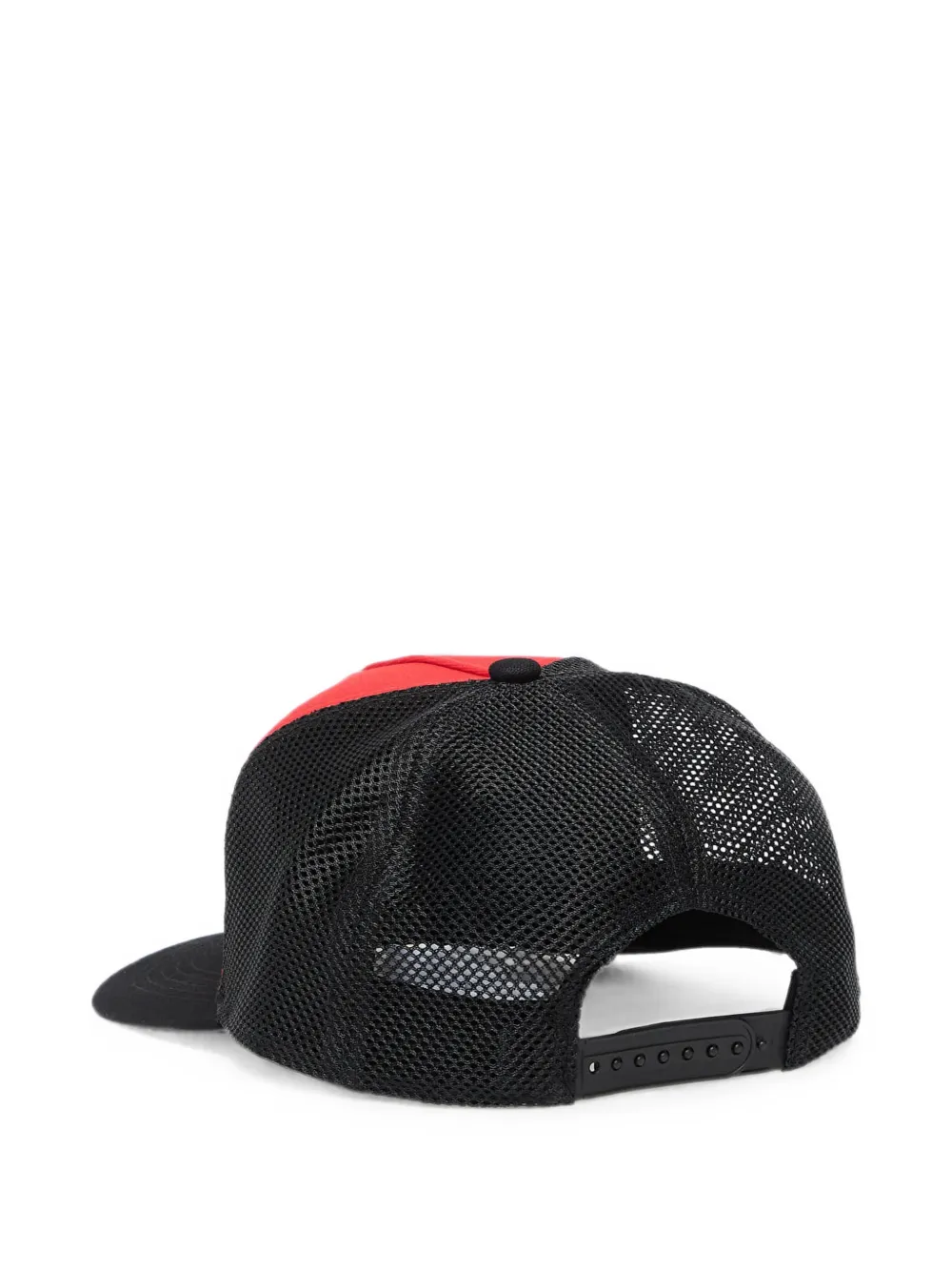 Y-3 Truckerpet met geborduurd logo en mesh vlak Rood
