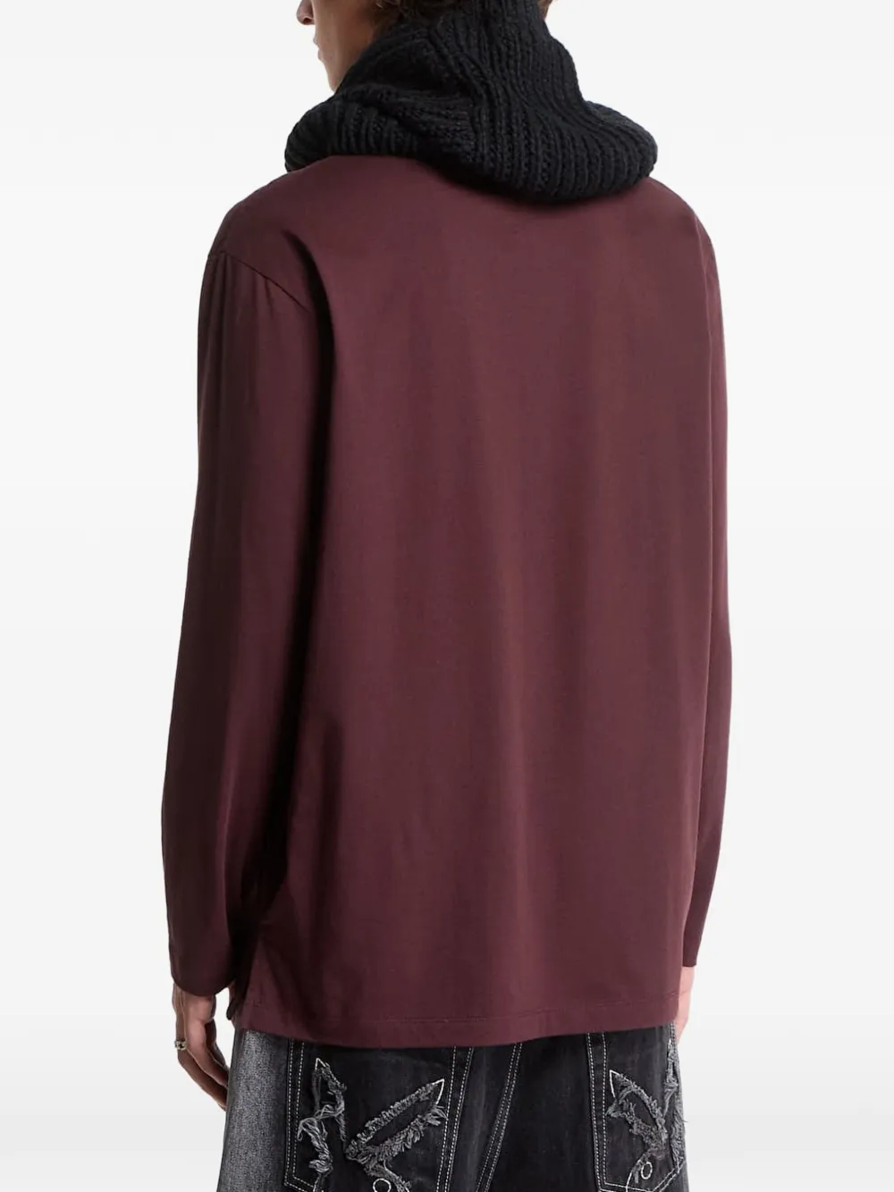Y-3 T-shirt met logoprint Bruin