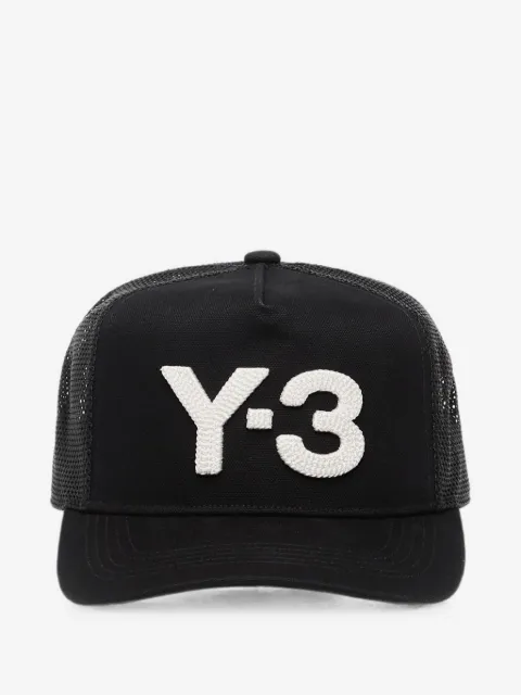 Y-3 logo-patch trucker cap