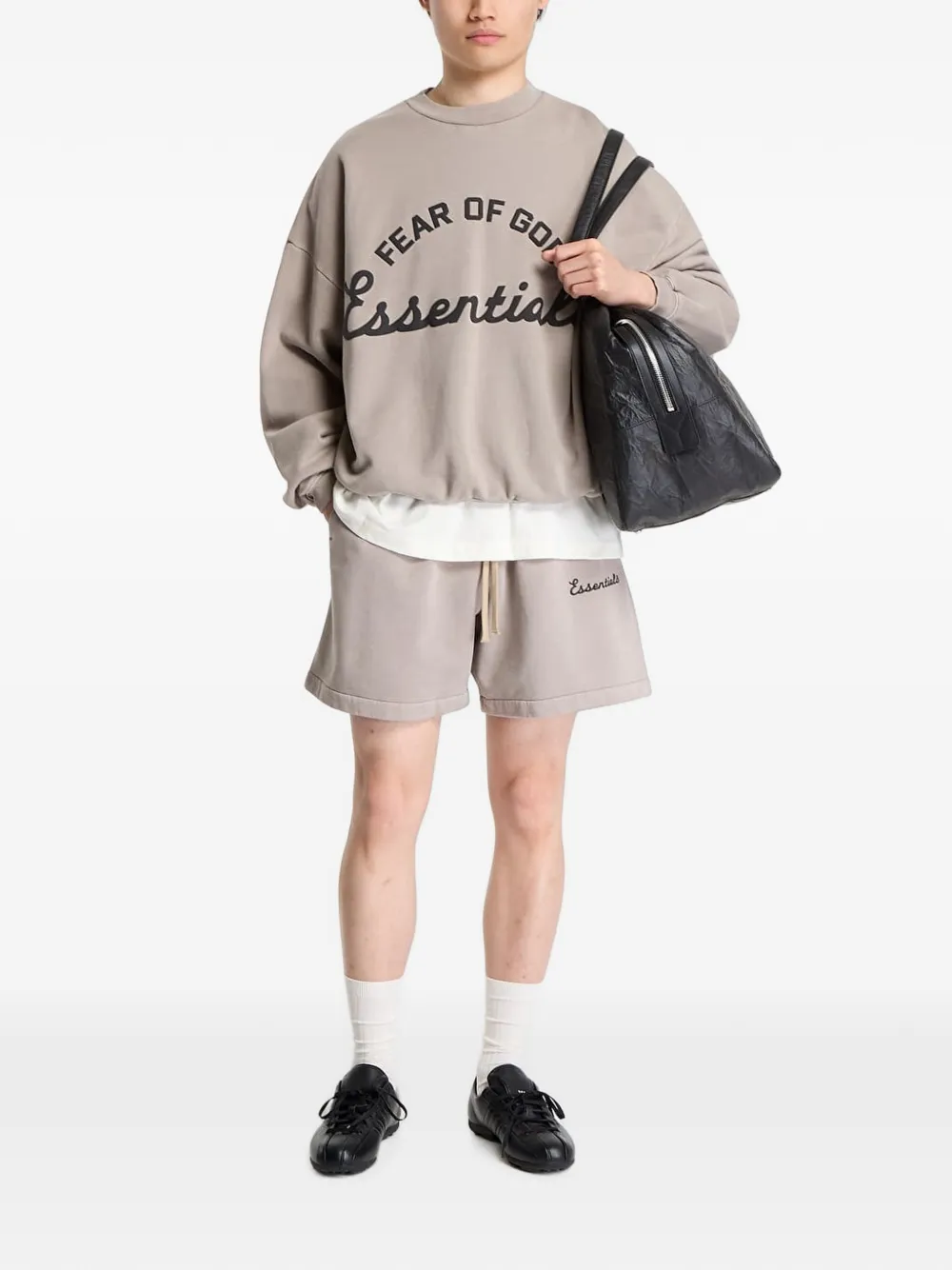 FEAR OF GOD ESSENTIALS Sweater met logoprint Beige