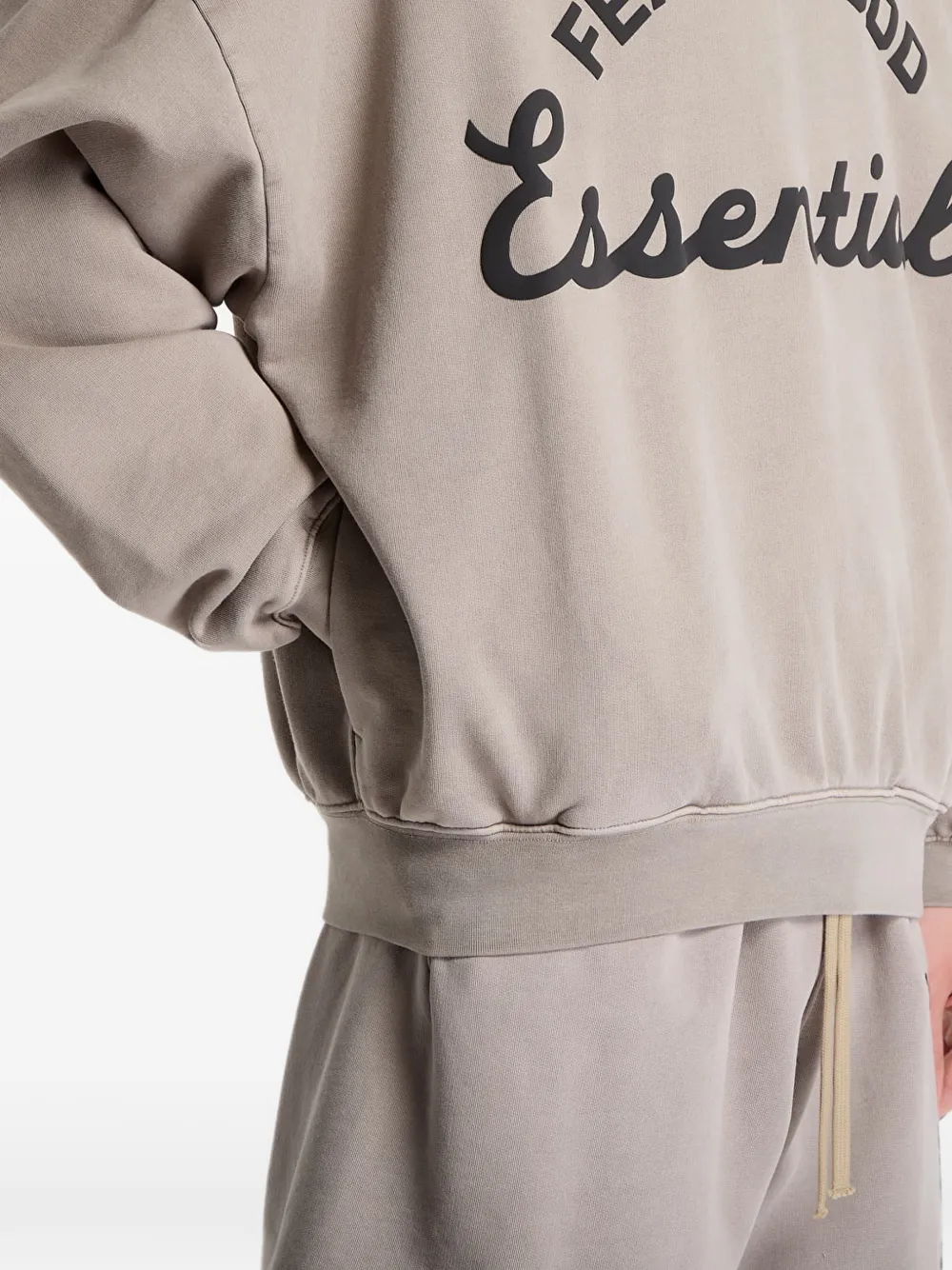 FEAR OF GOD ESSENTIALS Sweater met logoprint Beige