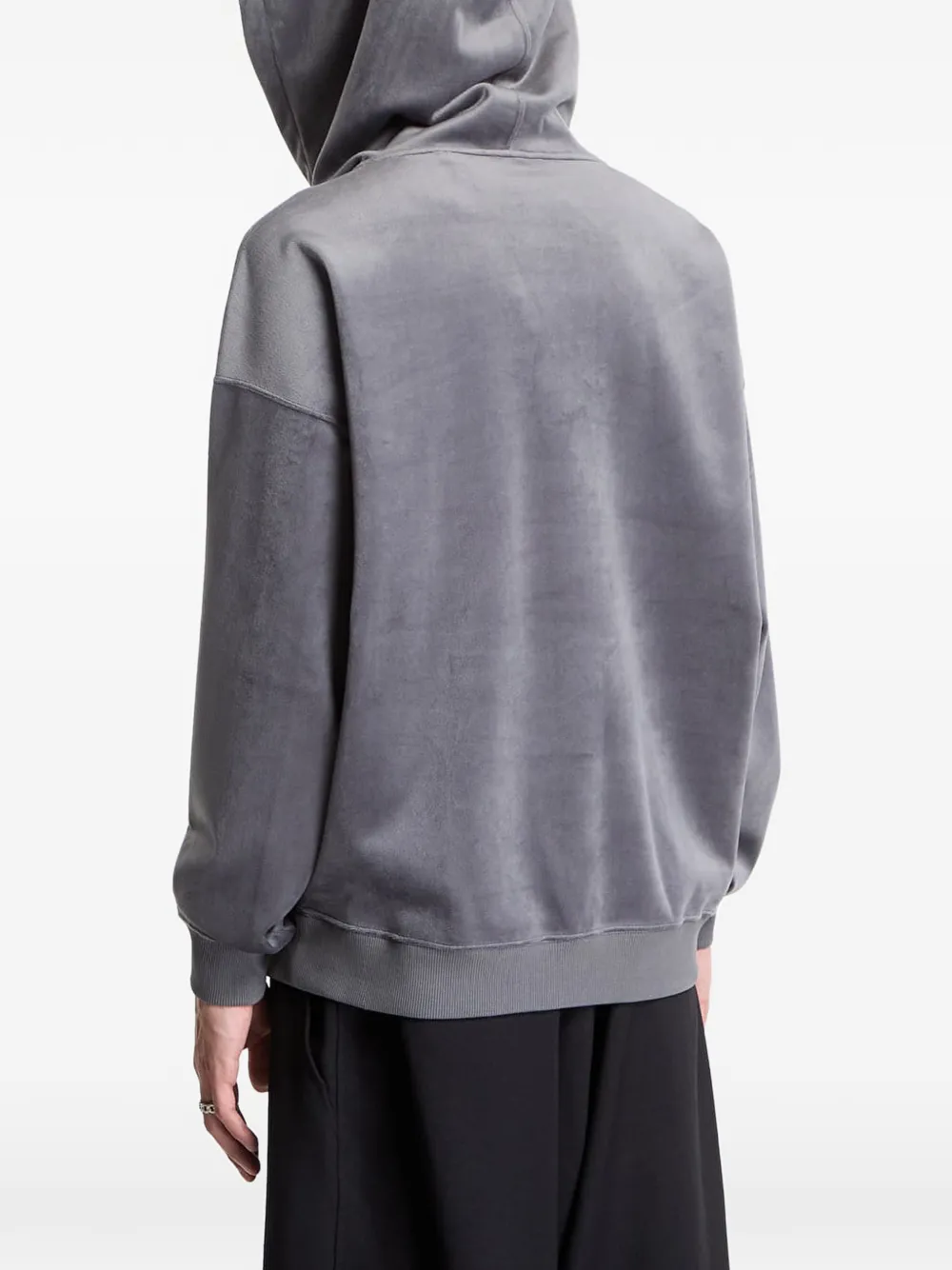 Y-3 Fluwelen ribfluwelen hoodie Grijs