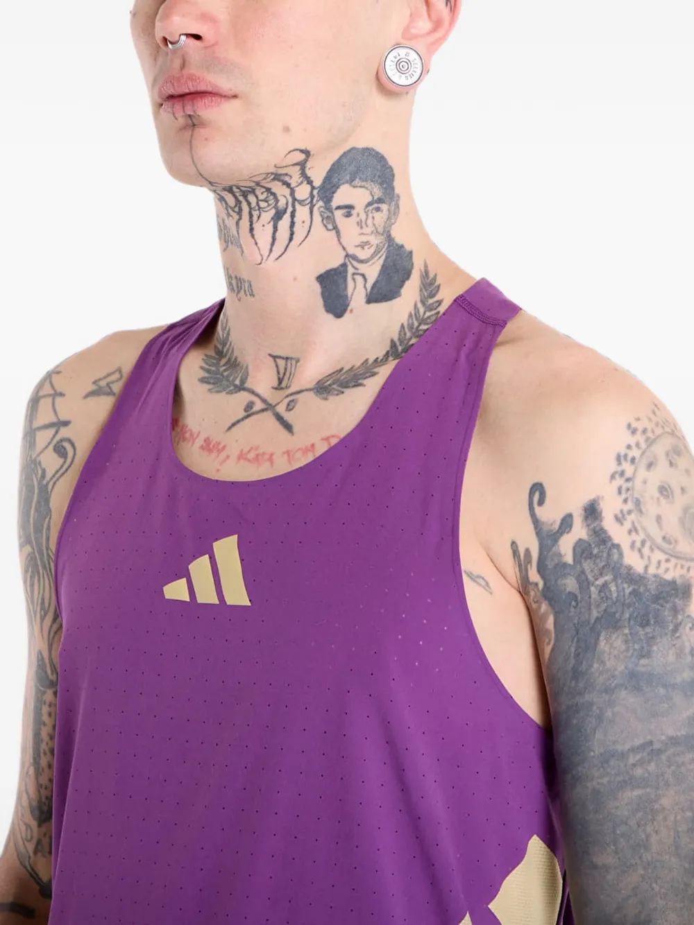 adidas Adizero Road To Records tank top Paars