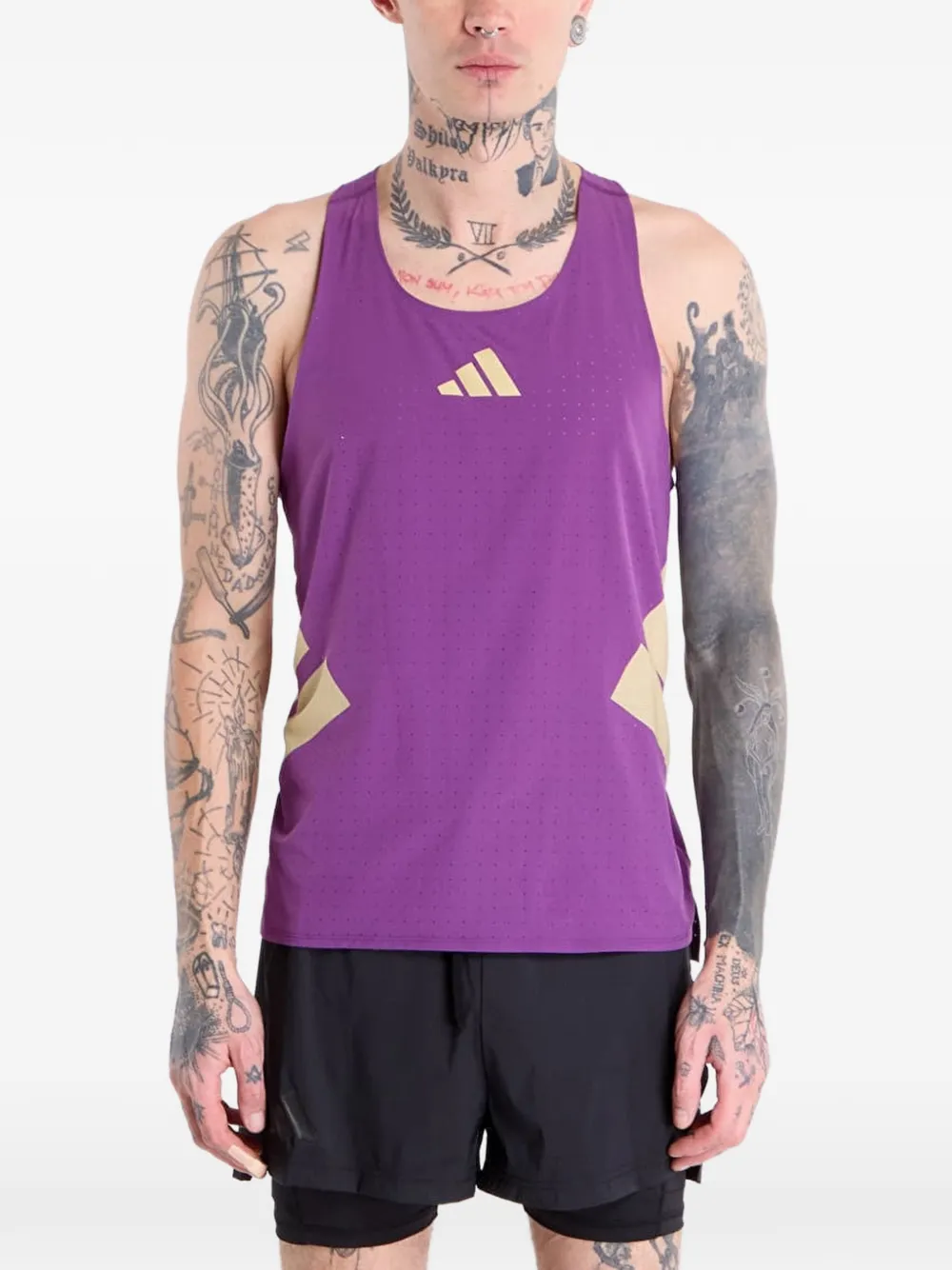 adidas Adizero Road To Records tank top Paars