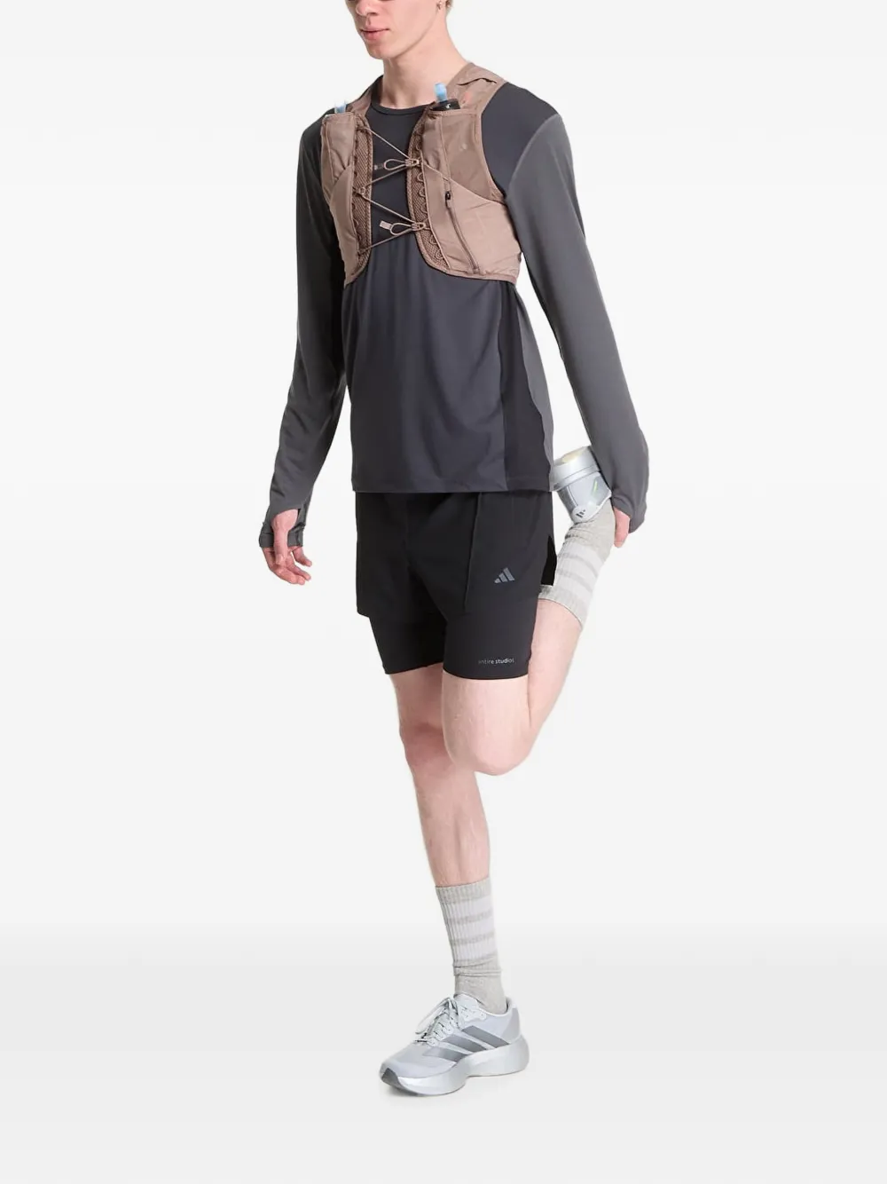 adidas Terrex Xperior mesh-panel vest Beige