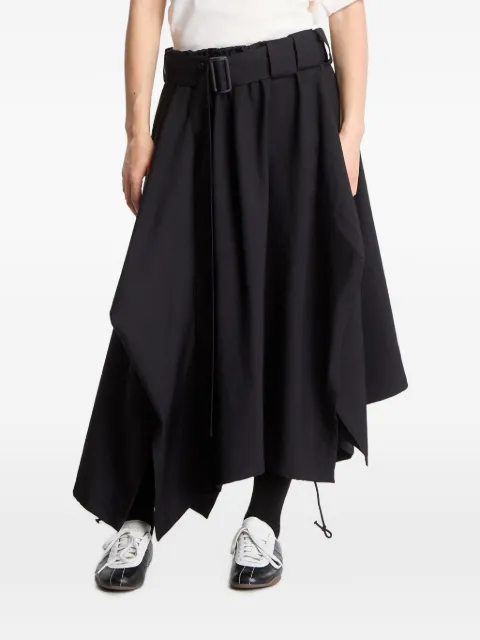 Y-3 Sport Uniform asymmetric-hem midi skirt