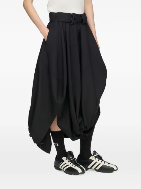 Y-3 Sport Uniform asymmetric-hem midi skirt