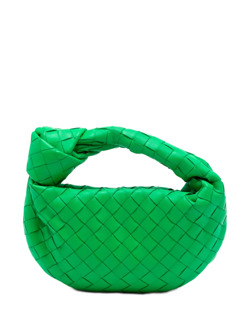 Bottega Veneta Pre-Owned Borsa passepartout Jodie mini in nappa con design Intrecciato 2012-2026 - Verde