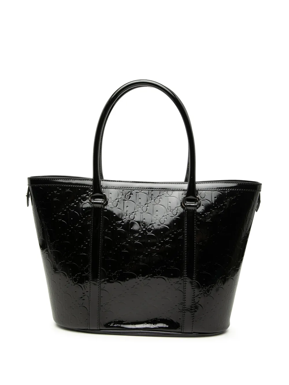 Christian Dior Pre-Owned Borsa tote Diorissimo Trotter in pelle verniciata 2008 - Nero