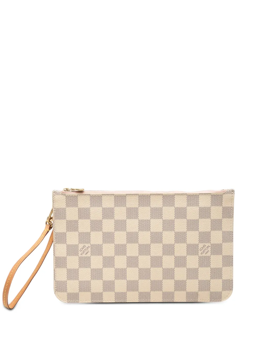 Louis Vuitton Pre-Owned Pouch Neverfull MM in tela Damier Azur 2020 - Bianco