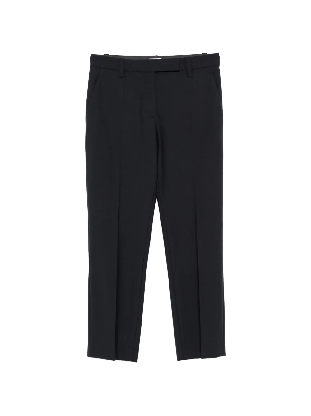 Brunello Cucinelli pressed-crease wool trousers Zwart