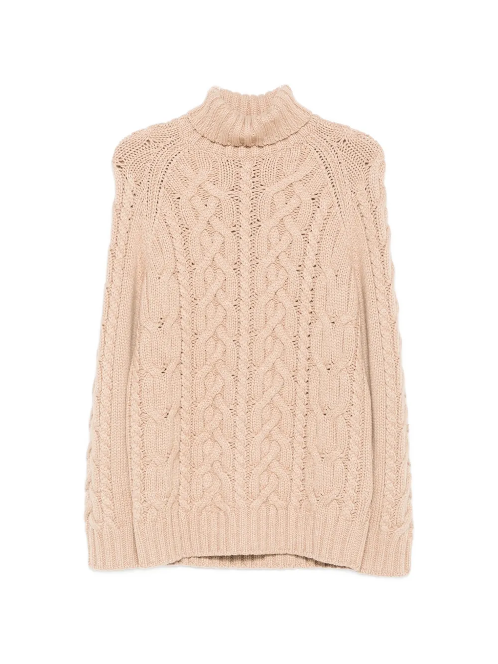 Brunello Cucinelli cable-knit roll-neck sweater - Neutrals